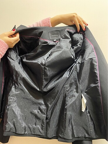 34 Beden siyah Renk Koton Blazer ceket
