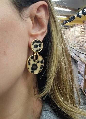 Accessorize Leopar küpe 