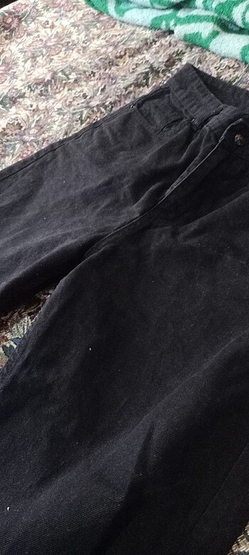 Platoon Siyah baggy pantolon