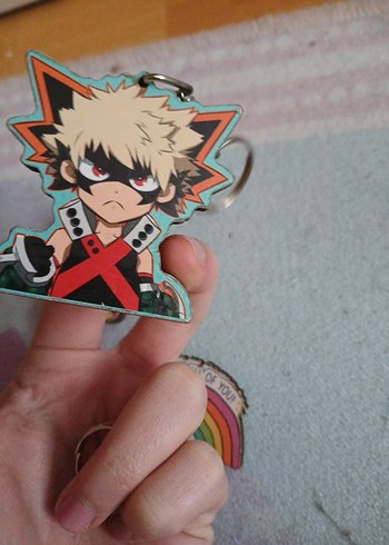 tsuyu ve bakugo anahtarlık ve bros hedıye toplam fiyat - Görsel 6