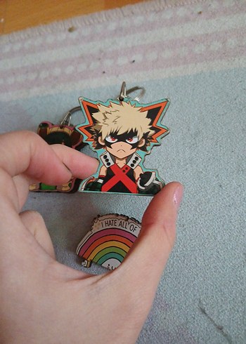 tsuyu ve bakugo anahtarlık ve bros hedıye toplam fiyat - Görsel 5