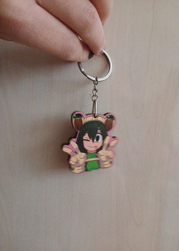 tsuyu anime tahta anahtarlık - Görsel 2