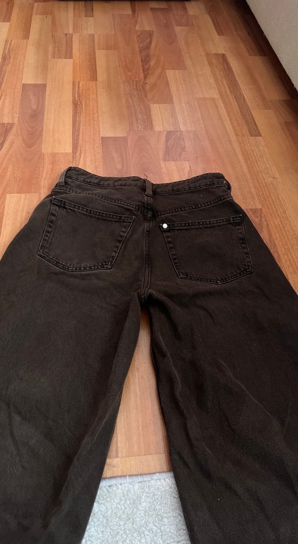 acı kahve baggy jean - Görsel 5