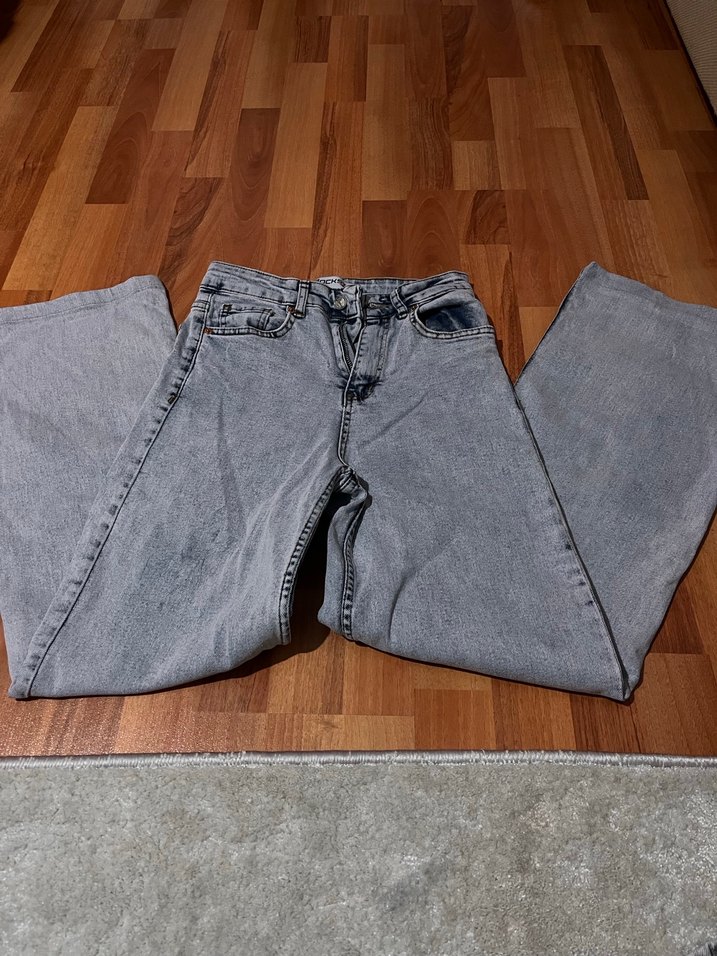 wide leg jean buz mavisi - Görsel 2