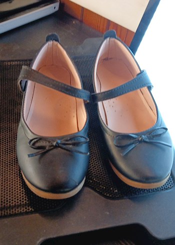 Kız Çocuk Siyah bantlı 32 numara Babet Ayakkabı - Görsel 3