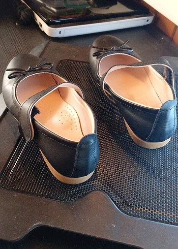 Kız Çocuk Siyah bantlı 32 numara Babet Ayakkabı - Görsel 4