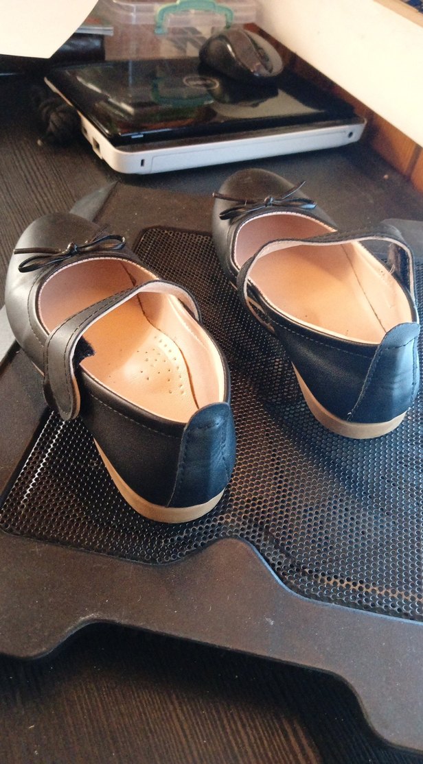 Kız Çocuk Siyah bantlı 32 numara Babet Ayakkabı - Görsel 4