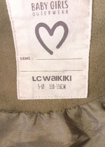 Bej ve Haki arası renk Süet Kız Çocuk Deri Ceket 5-6 yaş - Görsel 5