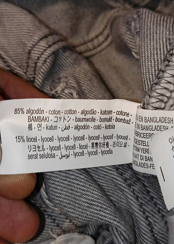 Zara Kız Çocuk Kot Pantolon Bol Paça - Görsel 6