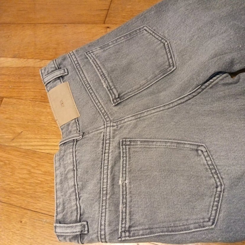 Zara Kız Çocuk Kot Pantolon Bol Paça - Görsel 3