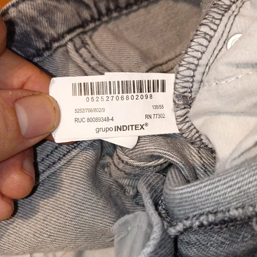 Zara Kız Çocuk Kot Pantolon Bol Paça - Görsel 5