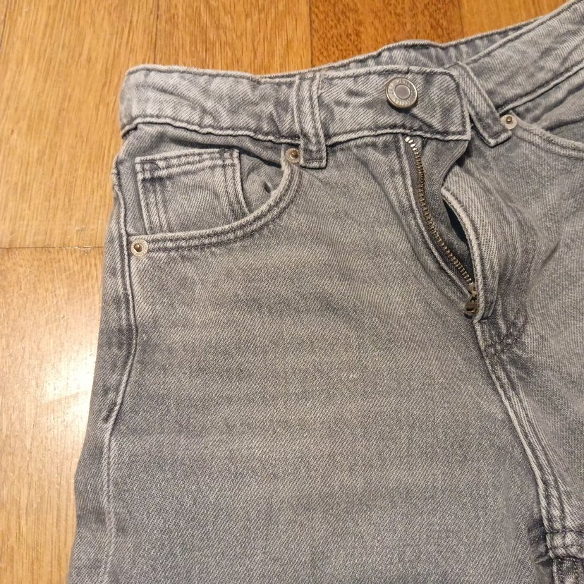 Zara Kız Çocuk Kot Pantolon Bol Paça - Görsel 2