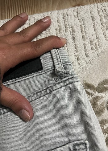 Gri Midi Boy Regular Fit Kadın Kot Pantolon - Görsel 7