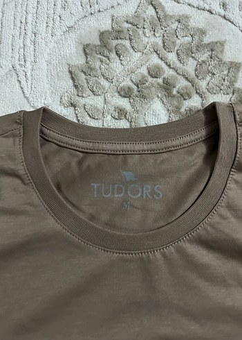 Bej Kısa Kollu Basic Erkek Tişört - Görsel 2