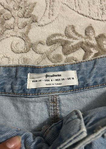 Düğmeli Mini Kadın Kot Şort - Görsel 2