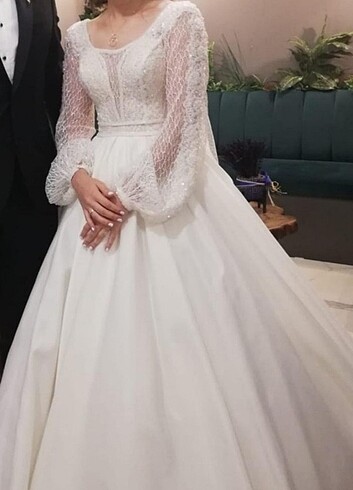 m Beden beyaz Renk Miss Defne Helen gelinlik
