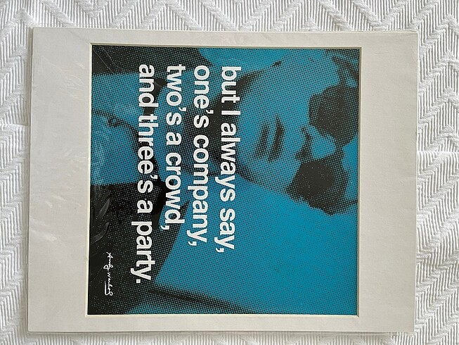 Beden mavi Renk Audrey Hepburn Poster