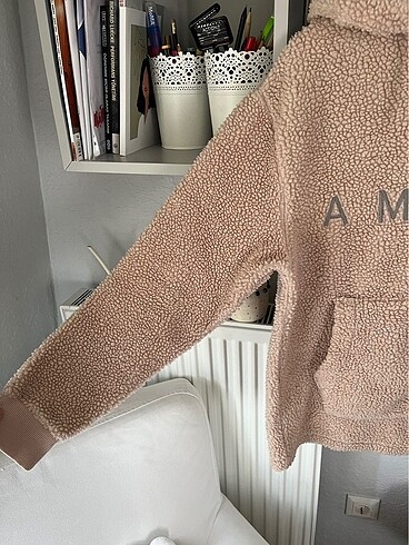 xs Beden Polar Sweatshirt Pudra Pembe Topshop
