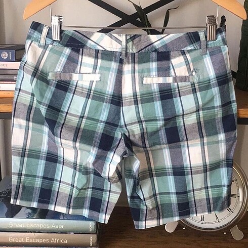 s Beden mavi Renk Aeropostale Ekoseli Bermuda Sort