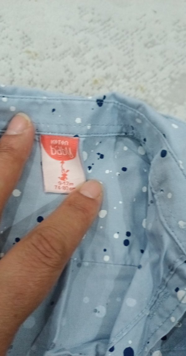 Erkek Çocuk Gri Uzun Kollu Denim Gömlek - Görsel 3