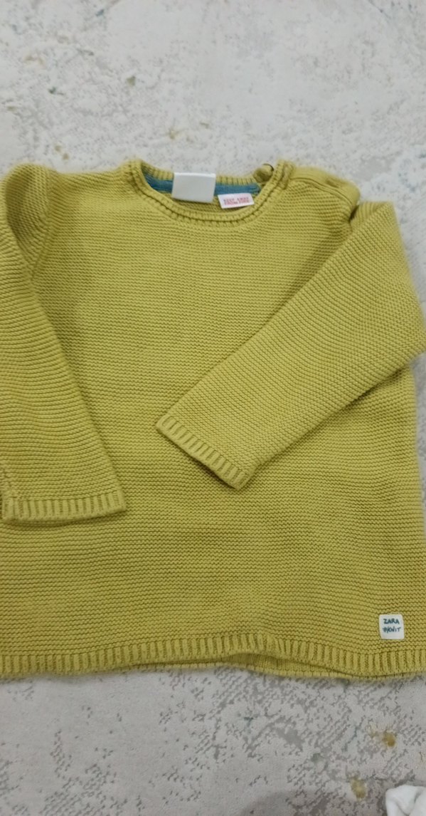 Sarı Erkek Çocuk Triko Kazak - Görsel 3