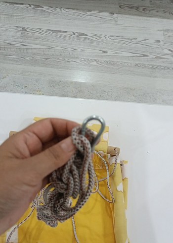 Beden Renk Beyaz Bulut Desenli Sarı Çocuk Hamak
