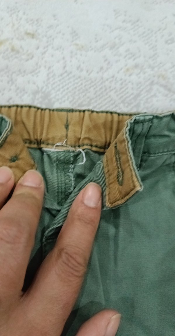 Düğmeli Yeşil Erkek Çocuk Pantolonu - Görsel 3