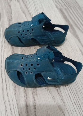 Erkek Çocuk Mavi Cırtlı Kauçuk Terlik - Görsel 2