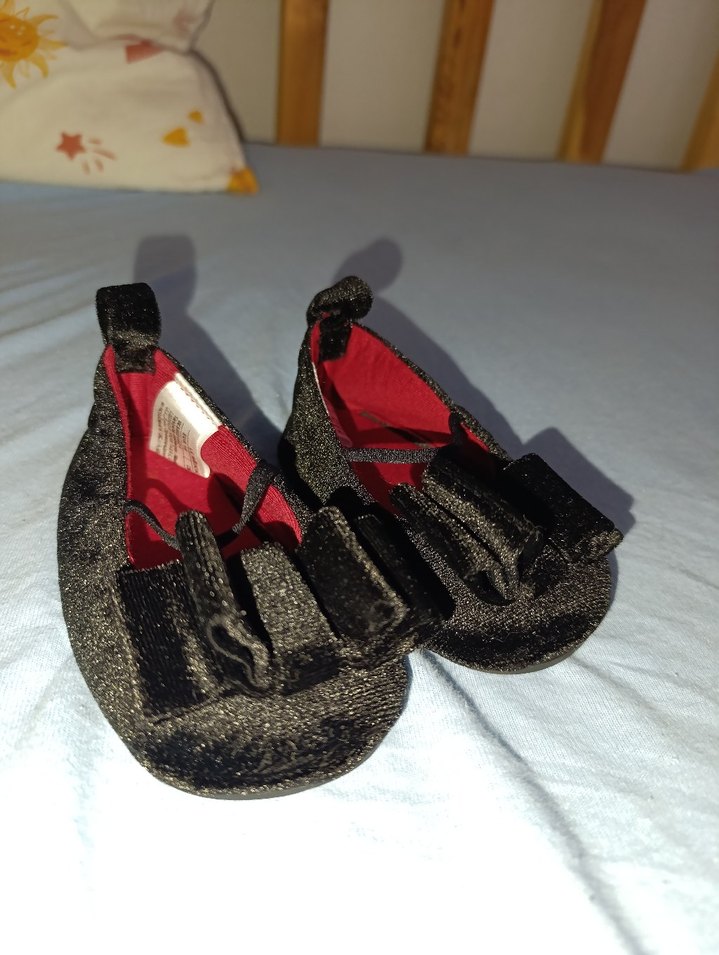 Kız Çocuk Siyah Gotik Babet Ayakkabı - Görsel 4