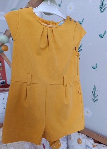 Kız Çocuk Sarı Kemerli Tulum - Görsel 2