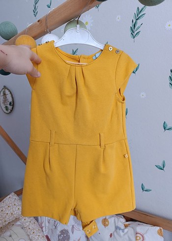 Kız Çocuk Sarı Kemerli Tulum - Görsel 3