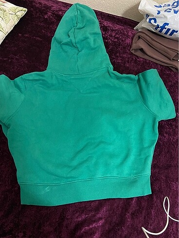 s Beden yeşil Renk Sweatshirt kapüşonlu