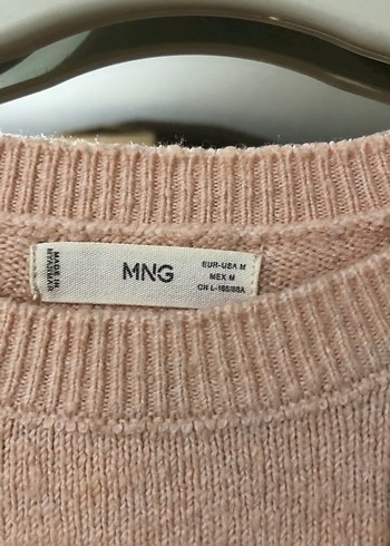 Pembe Kadın Triko Kazak Fırfırlı - Görsel 3