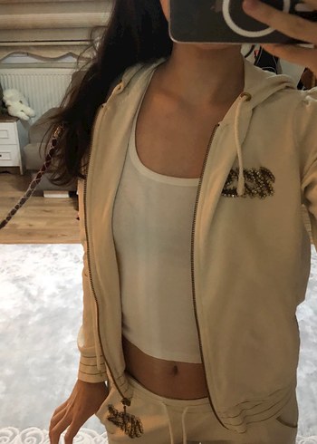 Beyaz Kadın İnce Kesim Eşofman - Görsel 4