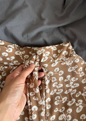 s Beden camel Renk Bej Volanlı Kadın Etek