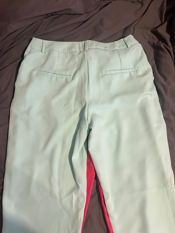 Kadın pembe ve yeşil Kumaş Pantolon paketi - Görsel 2