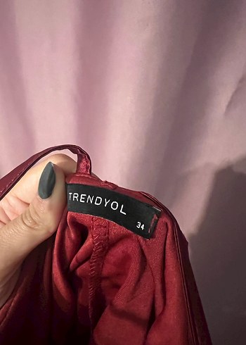 Kırmızı püskül detaylı elbise - Görsel 7