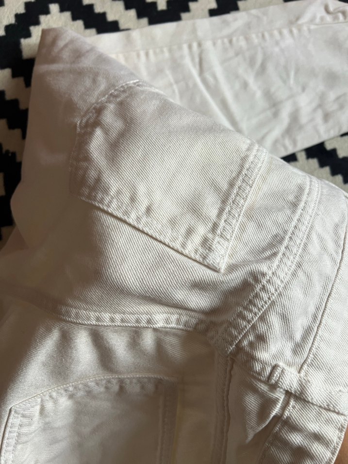 Beyaz Kadın Kot Pantolon - Görsel 4