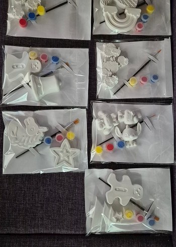 Beyaz Animasyon Figürleri Boyama Seti - Görsel 2