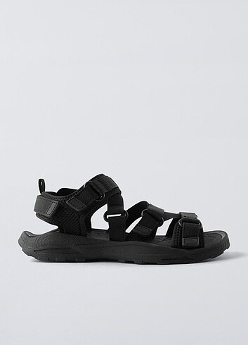 Zara Cırt cırt bantlı teknik sandalet
