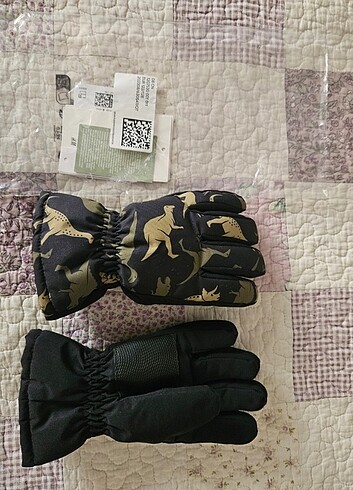 H&M dolgulu su tutmaz eldiven - Görsel 5
