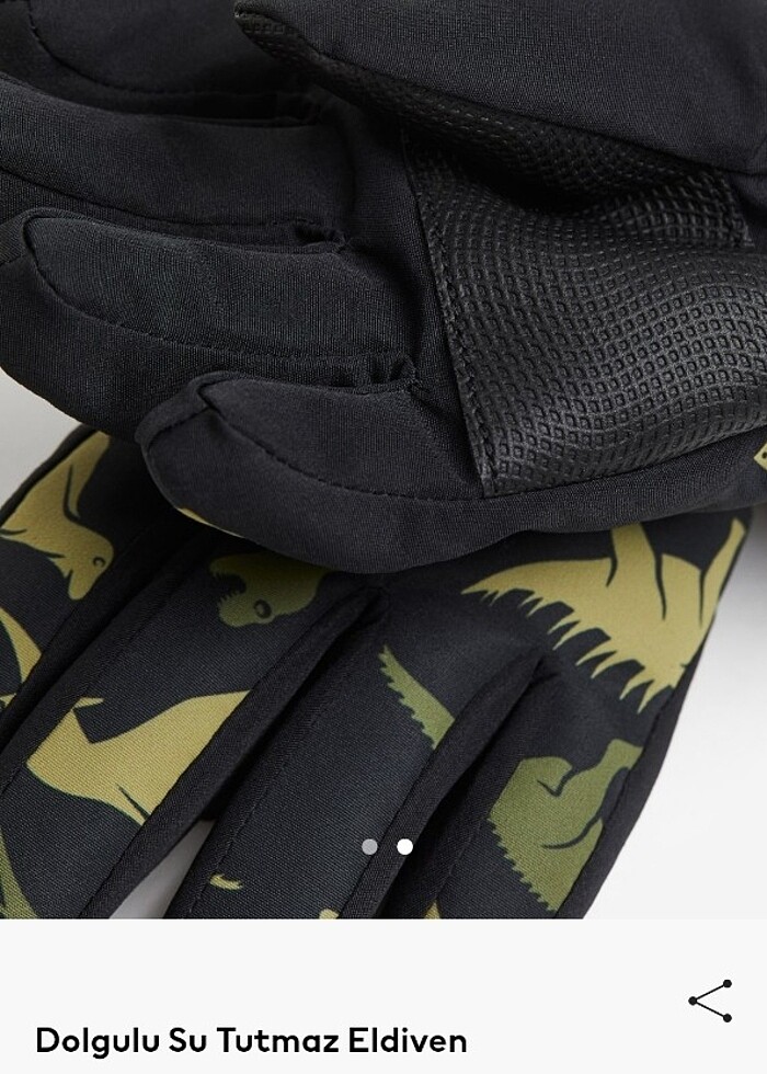 H&M dolgulu su tutmaz eldiven - Görsel 2