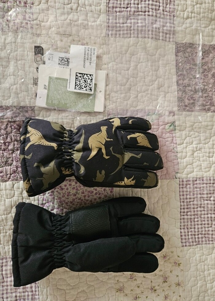 H&M dolgulu su tutmaz eldiven - Görsel 5