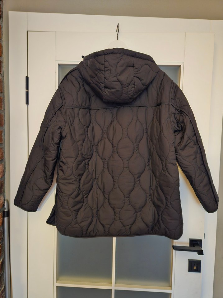 Zara kapüşonlu kapitone mont - Görsel 3