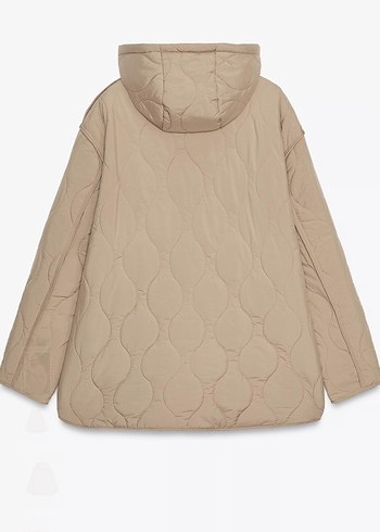 Su geçirmez kapitone kapüşonlu mont - Görsel 8