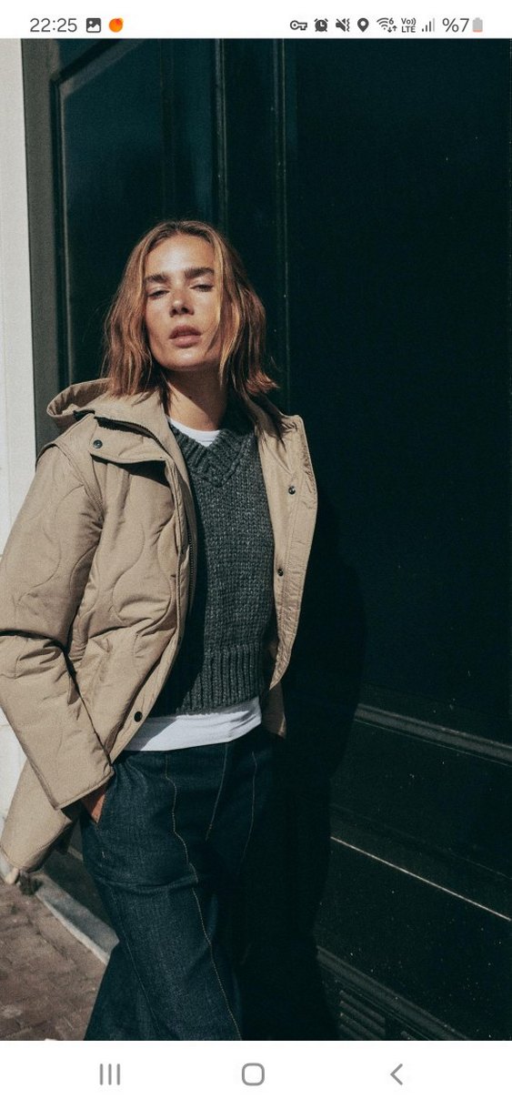 Su geçirmez kapitone kapüşonlu mont - Görsel 2