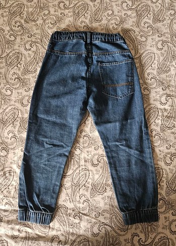 Erkek Çocuk Lacivert Elastik Bel Denim Pantolon - Görsel 4