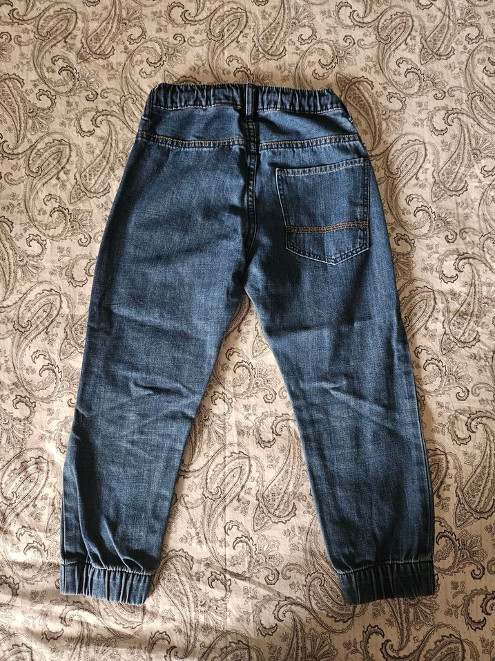 Erkek Çocuk Lacivert Elastik Bel Denim Pantolon - Görsel 4