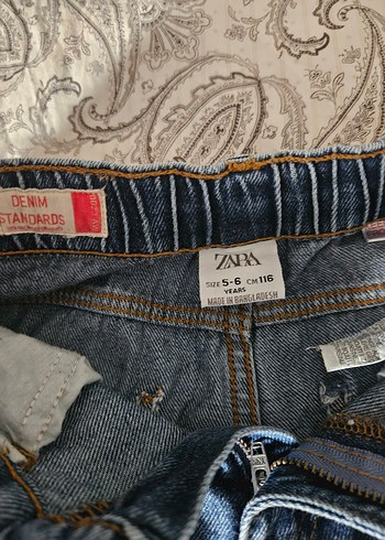 Nakışlı Erkek Çocuk Geniş Kesim Kot Pantolon - Görsel 2