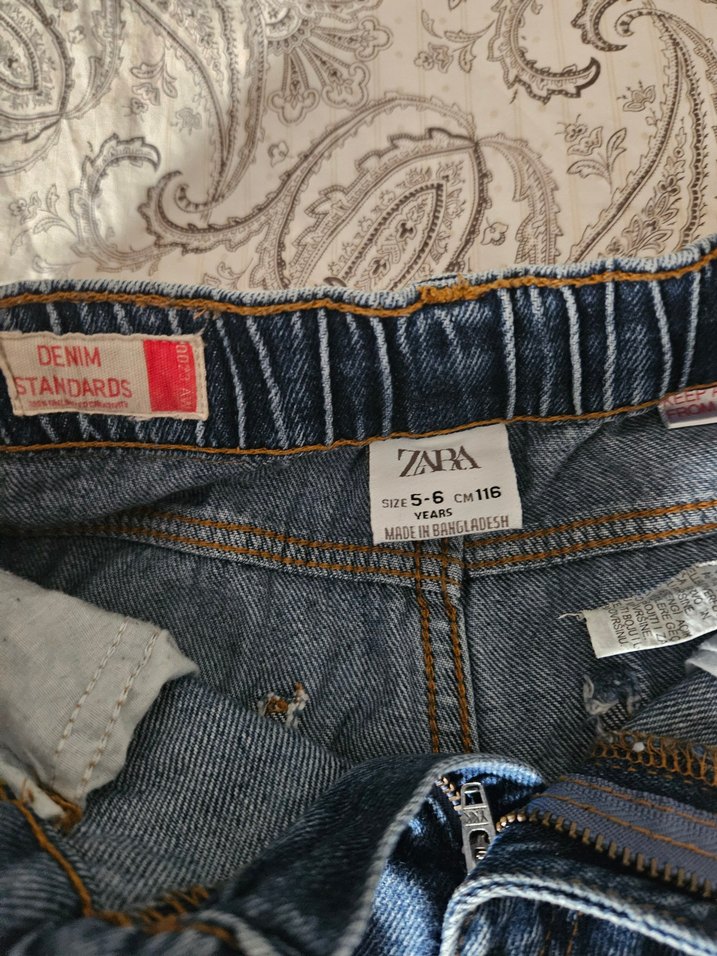 Nakışlı Erkek Çocuk Geniş Kesim Kot Pantolon - Görsel 2